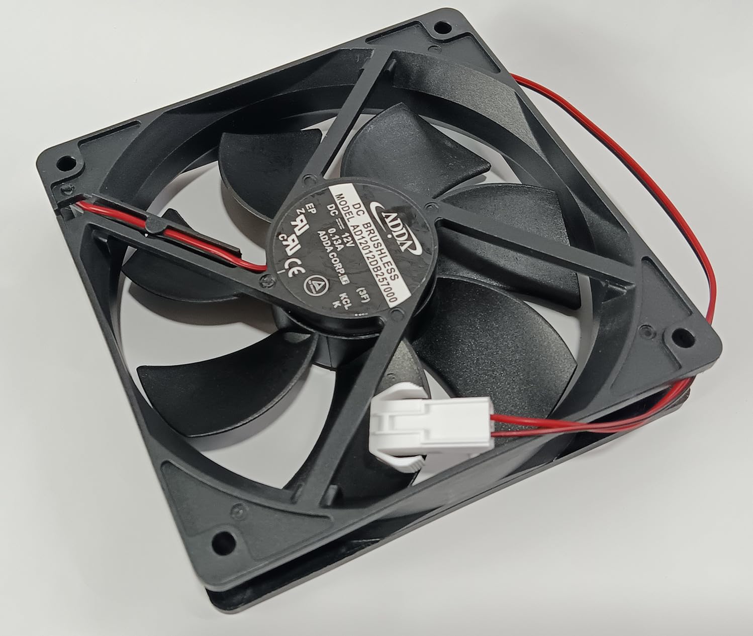 New AD12012DB257000 Cooling Fan for AD12012DB257000 DC12V 0.13A 12CM 12025 2-Wire Cooling Fan
